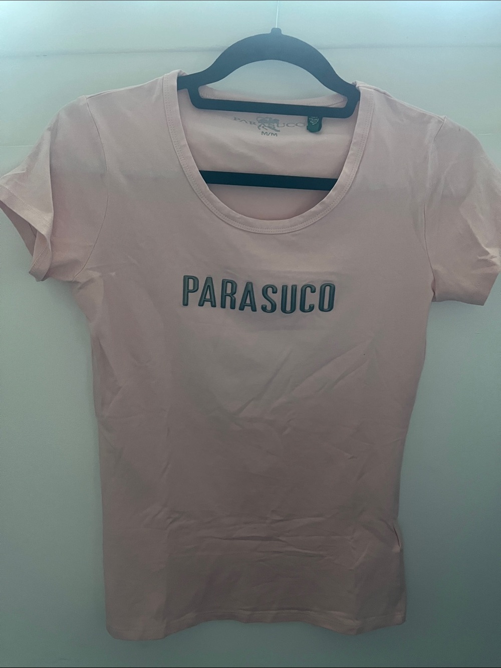 Parasuco Peach Pink Short Sleeve Logo Tee